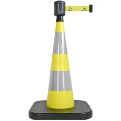 Viso, Verkehrstechnik, RCX102DAN PVC Gelb Kegel zu festen-Gurt GEFAHR O x H 90 mm 1000