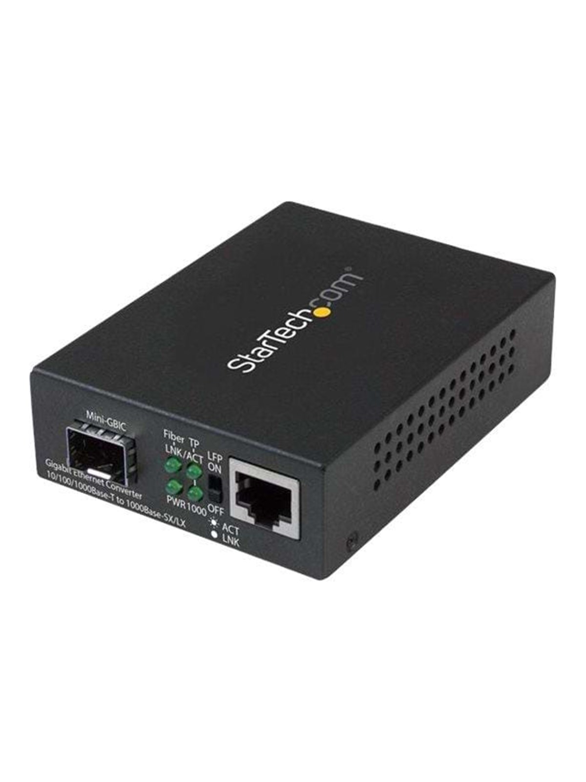 StarTech.com Gigabit Ethernet Fiber Media Converter with Open SFP Slot
