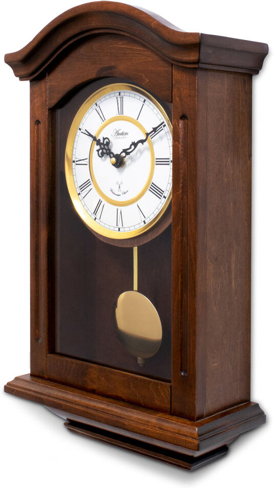 Acctim Thorncroft Pendulum Wall Clock Radio Controlled Hourly Westminster Chime Carved Dark Wood Dark Wood;Dunkles Holz 28.1cm W X 47.7cm H X 11.2cm D