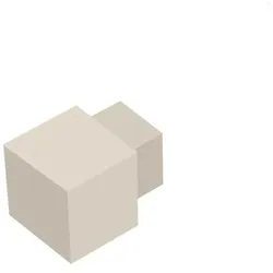 DURAL Eckstücke Quadratprofil Aluminium sand (H=11 mm)