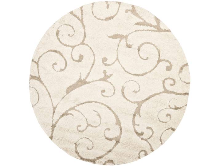 Tapis en polypropylène beige, 122 cm