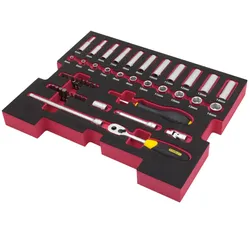 STANLEY FATMAX PRO-STACK Einlage 48-tlg 1/4 Set - FMHT0-74295