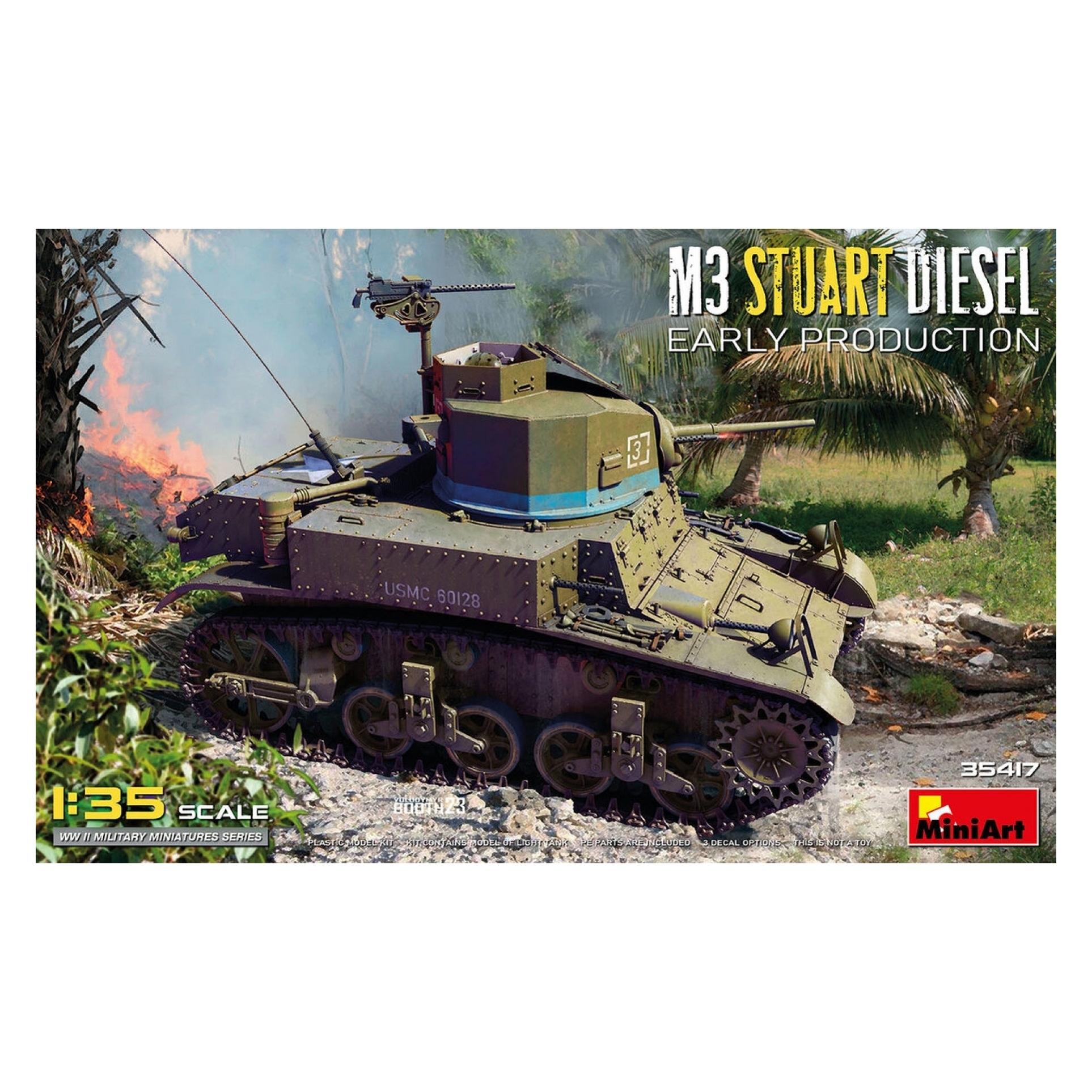 Mini art 1:35 US M3 Stuart Diesel Frühe Prod. (550035417)