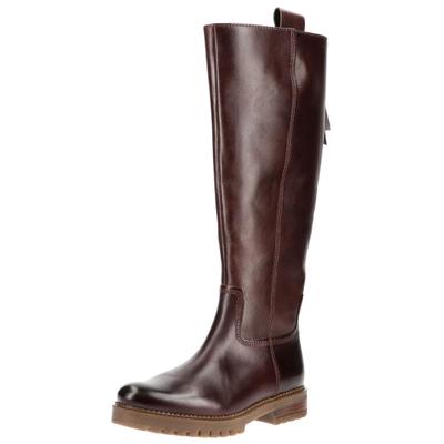 Stiefel GABOR "Gabor Stiefel Leder", Damen, Gr. 37, Textil, saddle, Leder, Schuhe Stiefel