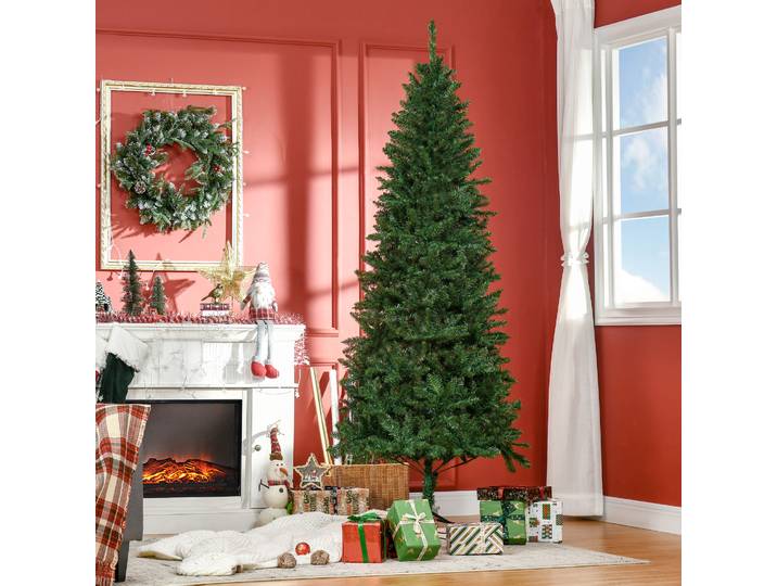 HOMCOM Sapin Noël Artificiel 210cm Vert