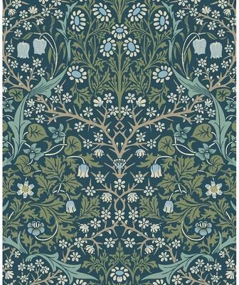 Seabrook Designs Victorian Garden Floral Pre-Pasted Wallpaper