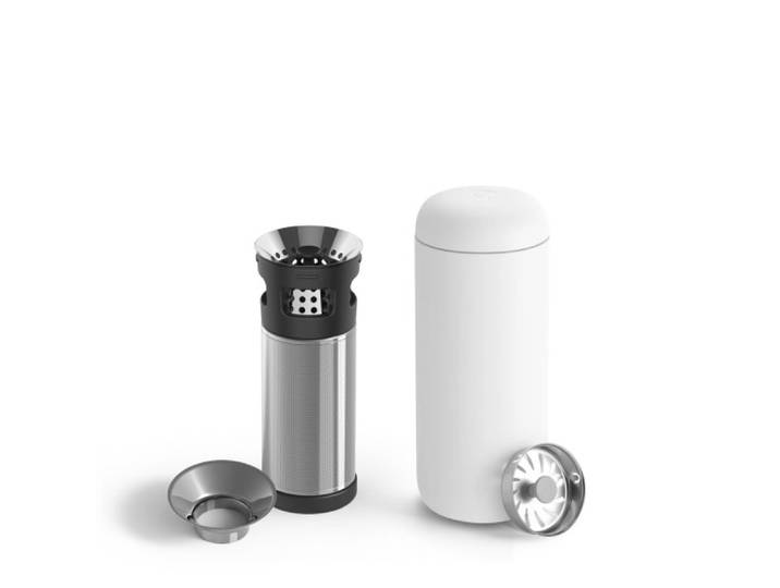 Fellow Carter Teesieb-Set (Becher + Teesieb) - Mattweiß