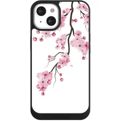 Nivocase Handyhülle für Apple iPhone 13 Hülle NIVOpure Case Schwarz Asien Japan Kirschblüten (Apple iPhone 13), Smartphone Hülle, Schwarz