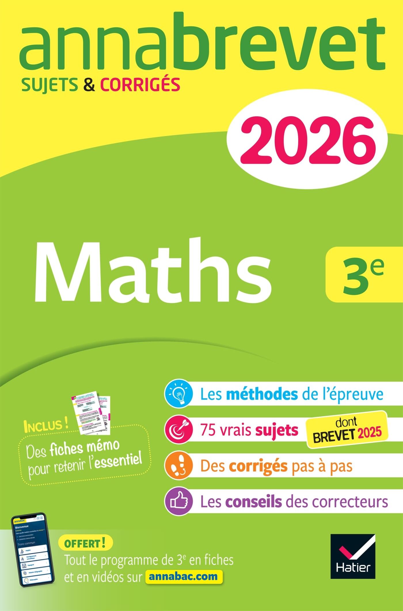 Bernard Demeillers - Maths 3e : nouveau brevet 2026 - Preis vom 13.10.2026 11:25:28 h
