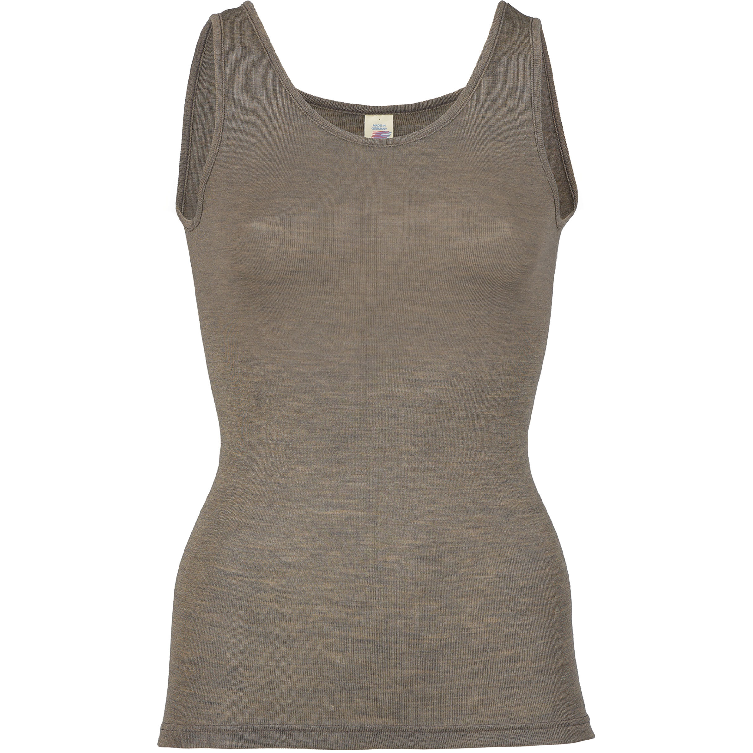 Engel Top Damen Kurzarm Unterhemden beige Größe L Hautfreundlich Merinowolle
