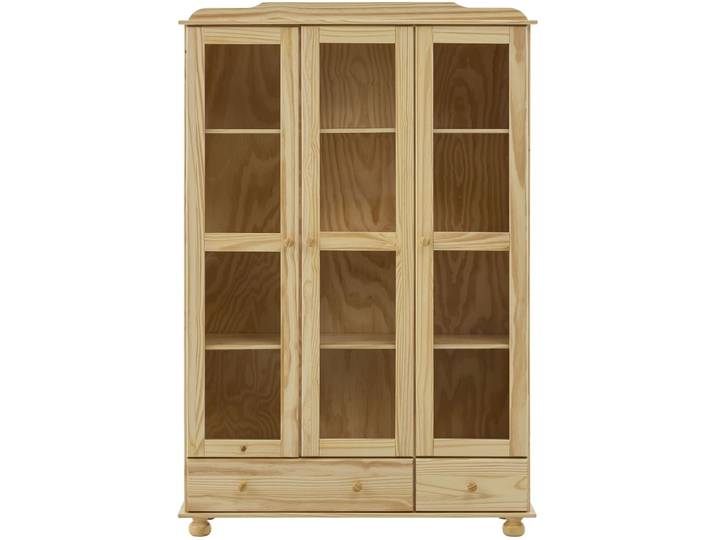 Vitrine Julio natur Kiefer/Glas B 126 H 189 cm