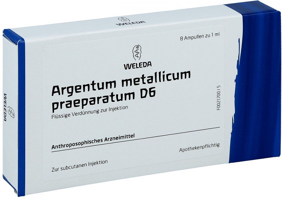 Weleda Argentum Metallicum Praep. D6 Ampullen