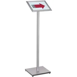 Showdown Displays Infoständer A4 30 cm silber, 3x108x29.2 cm