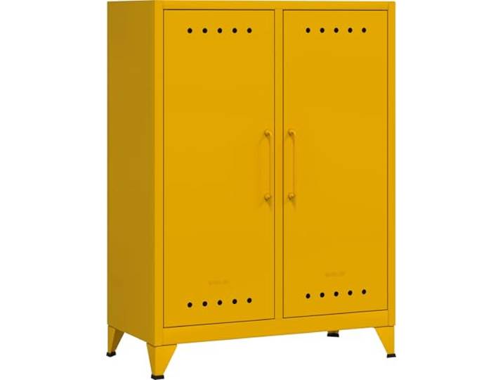 Bisley Fern Middle Sideboard aus Metall Metallschrank im Retro-Instustrial Design in Sunflower