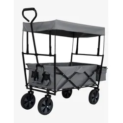 Faltbarer Bollerwagen mit Dach – 70kg Tragkraft