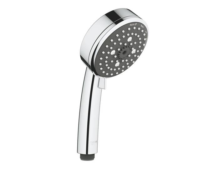 Vitalio Comfort 100 Douchette 4 jets avec Régulateur de débit, Chrome (26094000)