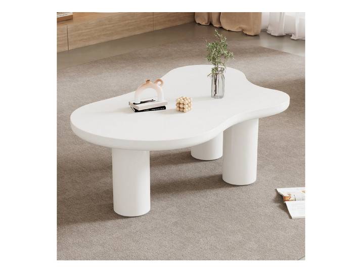 STILVORA Couchtisch Wohnzimmertsich in Wolkenform,Kaffeetisch Sofatisch mit Filzunterlage (1-St)