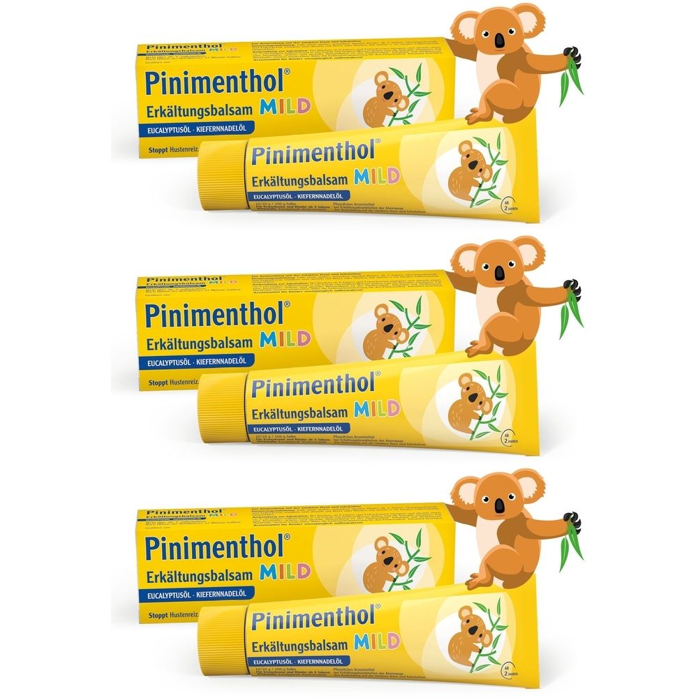 Pinimenthol Erkältungsbalsam mild 3x 3x50 g Salbe