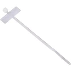 Hama 00221003 Kabelbinder mit Beschriftungsfeld, 98 mm, Natur, 25 Stück Kabelbinder 100 mm 24 mm Beige 25 St.
