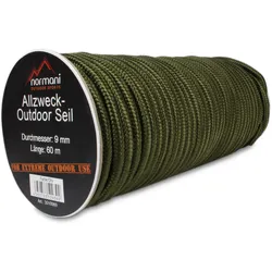 Normani, Seil, Allzweck-Outdoor-Seil 9 mm x 60 m Manning (60 m)