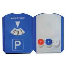 Unitec Multifunktions-Parkscheibe, aus Kunststoff, blau (84501)