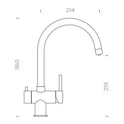 ARES Cristadur Puro (561027PUR) Hochdruck Schlauchbrause