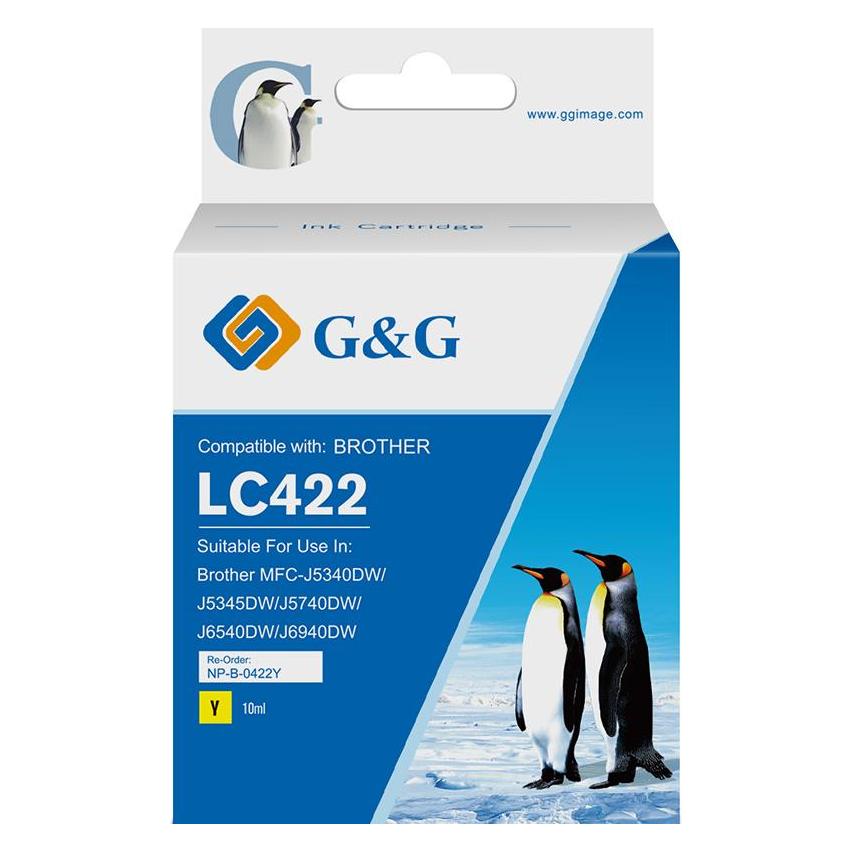 G&G Tinte komp. m. Brother 422 Patrone LC422Y Y(550 Seiten) (Y) (20583)