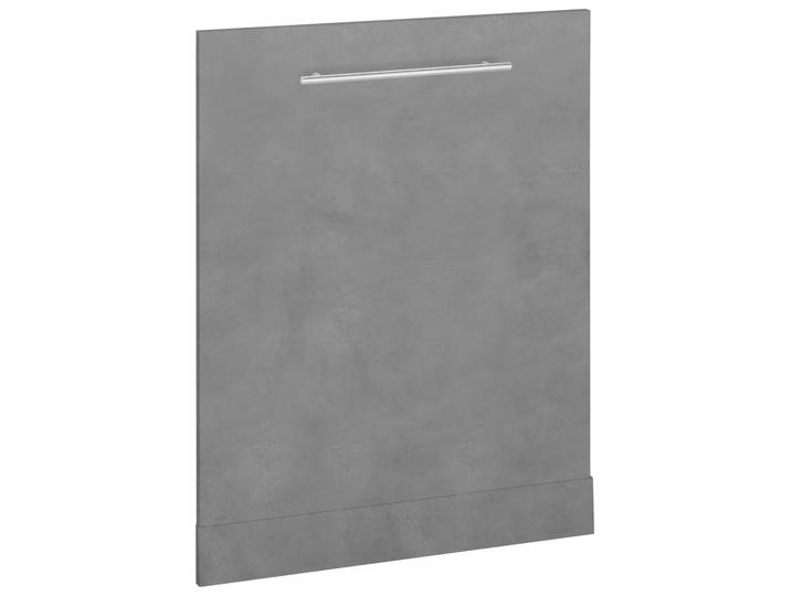 Frontblende WIHO KÜCHEN Flexi2 , grau (front und korpus: betonfarben), B:59,4cm, Möbelblenden, Frontblende, für vollintegrierbaren Geschirrspüler