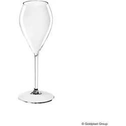 Gold Plast 6 Mehrweg Sektgläser Wein Tritan 240ml Wiederverwendbar Kunststoff unzerbrechlich transparent Sektflöte