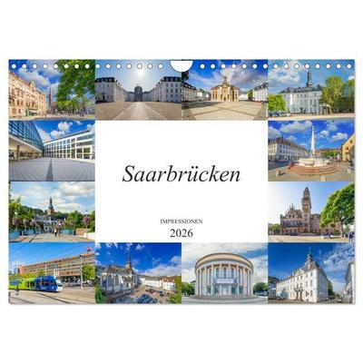 Saarbrücken Impressionen (Wandkalender 2026 DIN A4 quer), CALVENDO Monatskalender