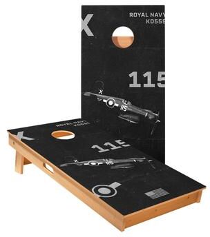 Skip's Garage WW2 Plane Cornhole Boards