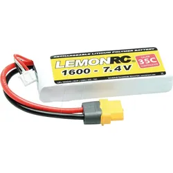 LRC 2S 1600 - LiPo Akku LEMONRC 1600 - 7.4V (35C)