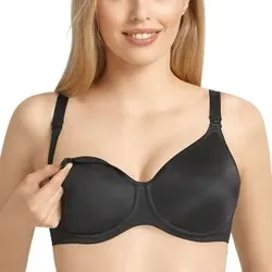 Anita BH Microfiber Underwire Nursing Bra Schwarz E 75 Damen