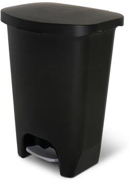 Glad Black Step-on Plastic Trash Can