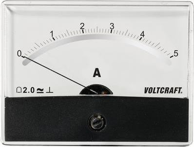 Voltcraft AM-86X65/5A/DC inbouwmeetinstrument met roterende spoel