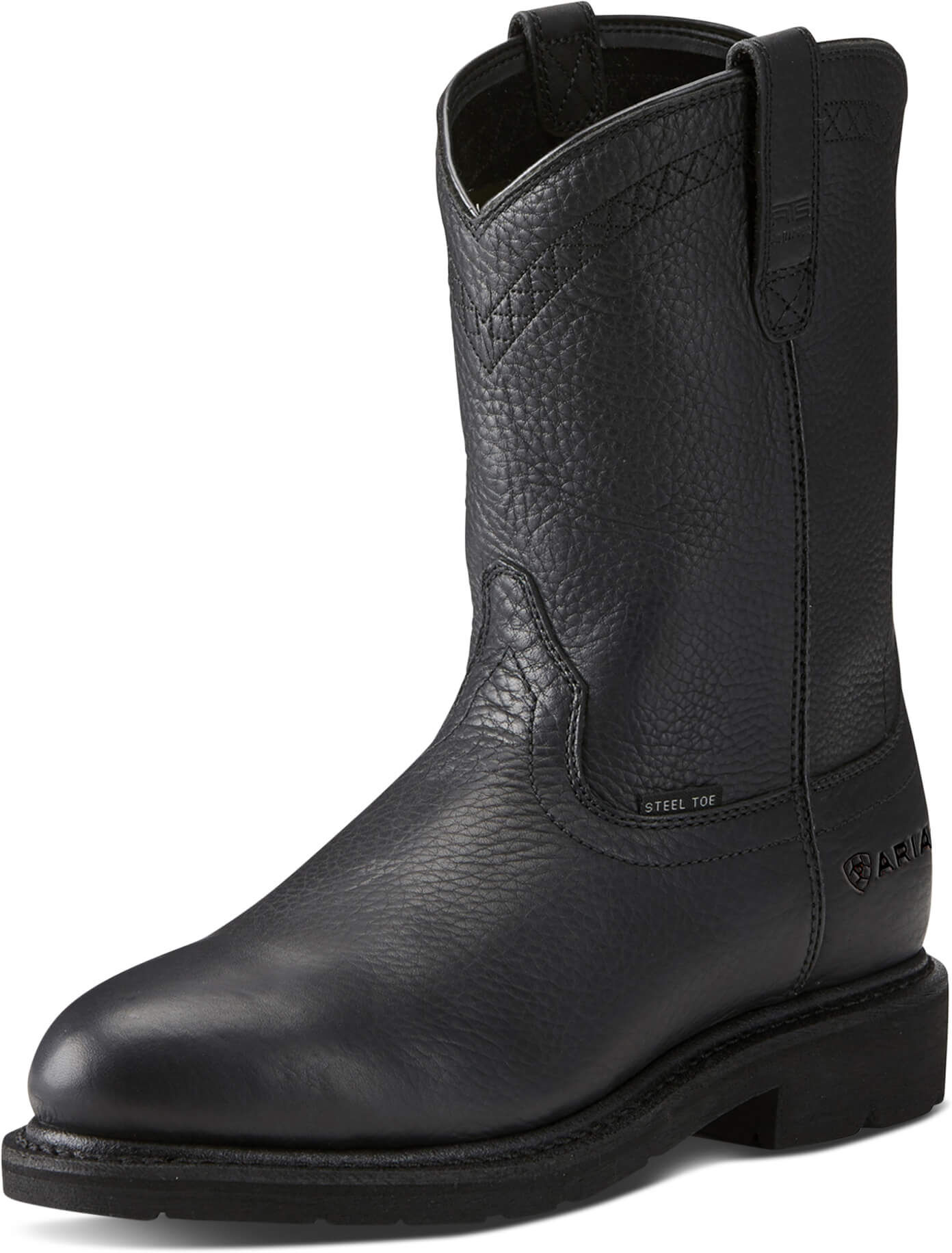 Men's Sierra Steel Toe Work Boots in Black, Size: 13 D / Medium by Ariat