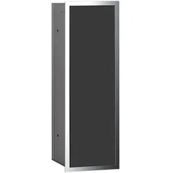 emco Toilettenbürstengarnitur-Modul „asis module 150“ 16,8 × 49,5 × 15,3 cm in chrom / schwarz