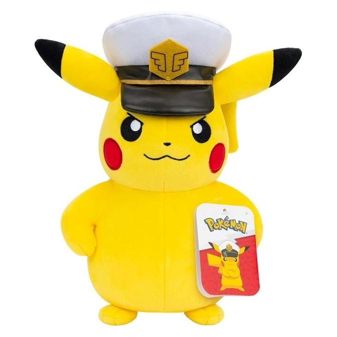 Rei Toys Plüsch Pokémon Kapitän Pikachu, 20 (10 cm) (66371)