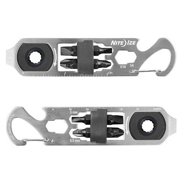 Nite Ize NiteIze Pakabutis Microtool DoohicKey Edelstahl (9 Funktionen) (KMTRT-11-R3)