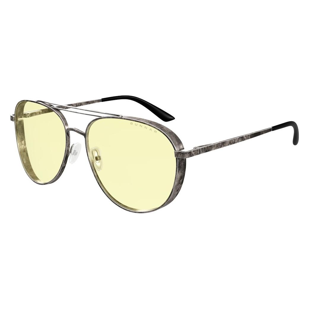 Gunnar Fallout Brotherhood of Steel / Gaming-Brille / Gunmetal / Bernsteinfarbene Gläser / BLF 65 (FAL-05001)