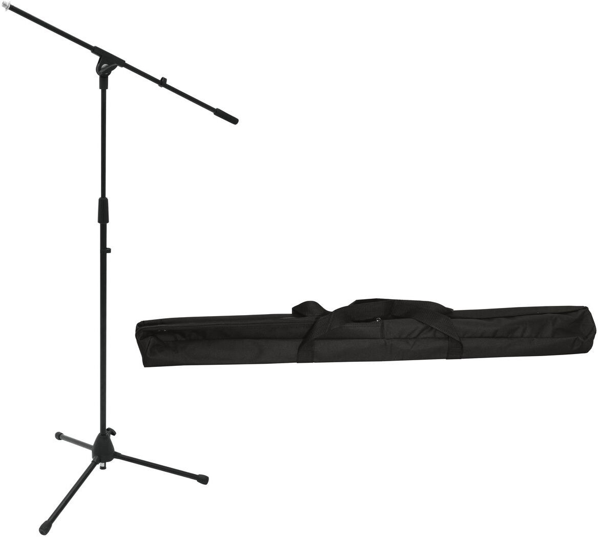 Omnitronic Set Mikrofonstativ Ms-2 Mit Galgen Sw + Tasche