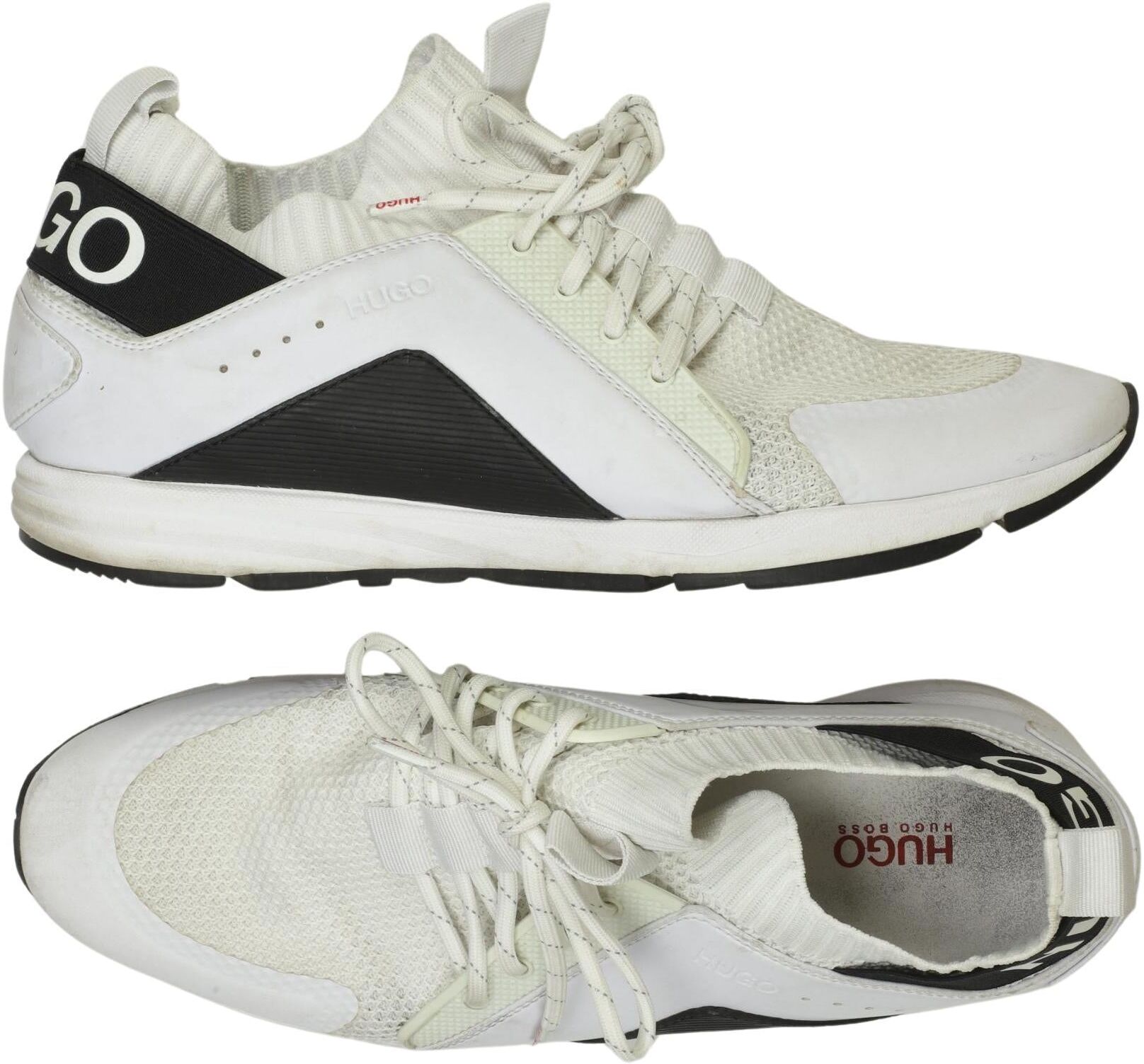 Hugo by Hugo Boss Herren Sneaker, Weiß, Gr. EU 41, Leder - Second Hand