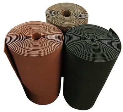 "Rubber-Cal ""Safe-Grip"" Slip-Resistant Traction Mats - 1/4 in x 34 in x 2 ft - Brown Rubber Runner - 1/4"" x 34"" x 24''"