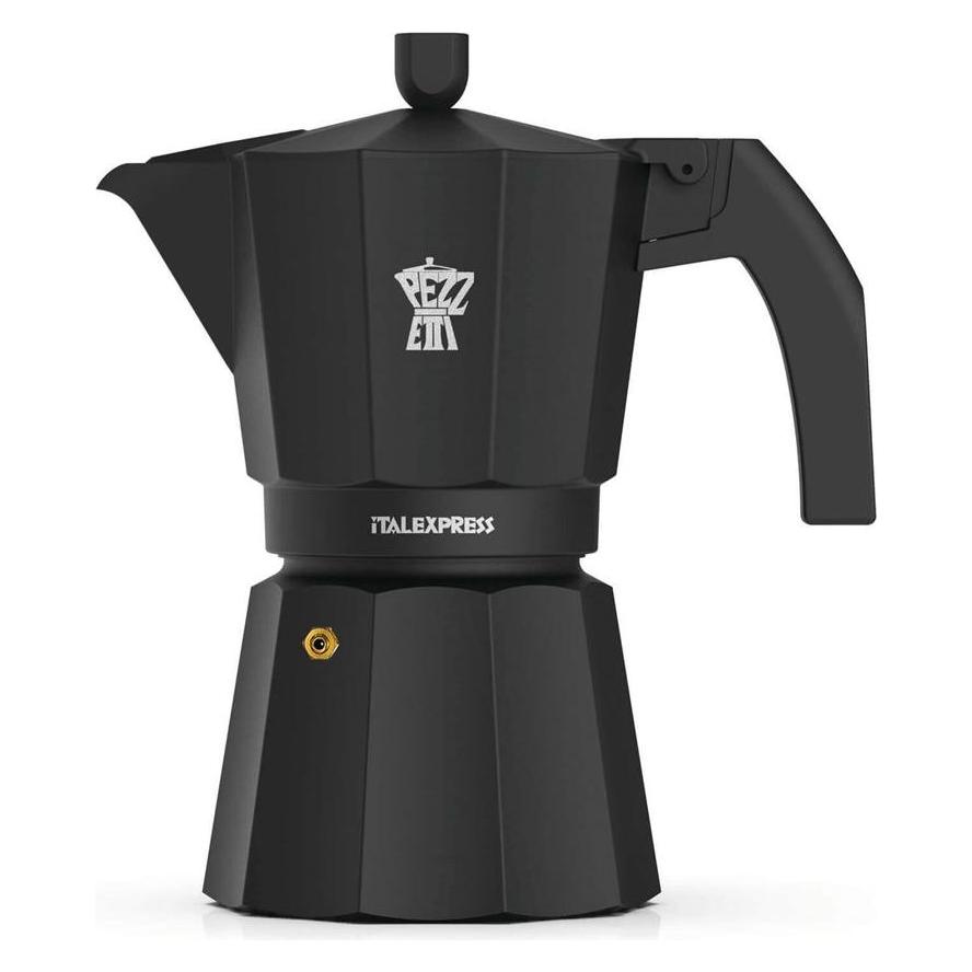 Pezzetti ITALEXPRESS Emaille-Kaffeemaschine (3 Tassen) - Schwarz (3 Tassen) (ITL003CP07X)