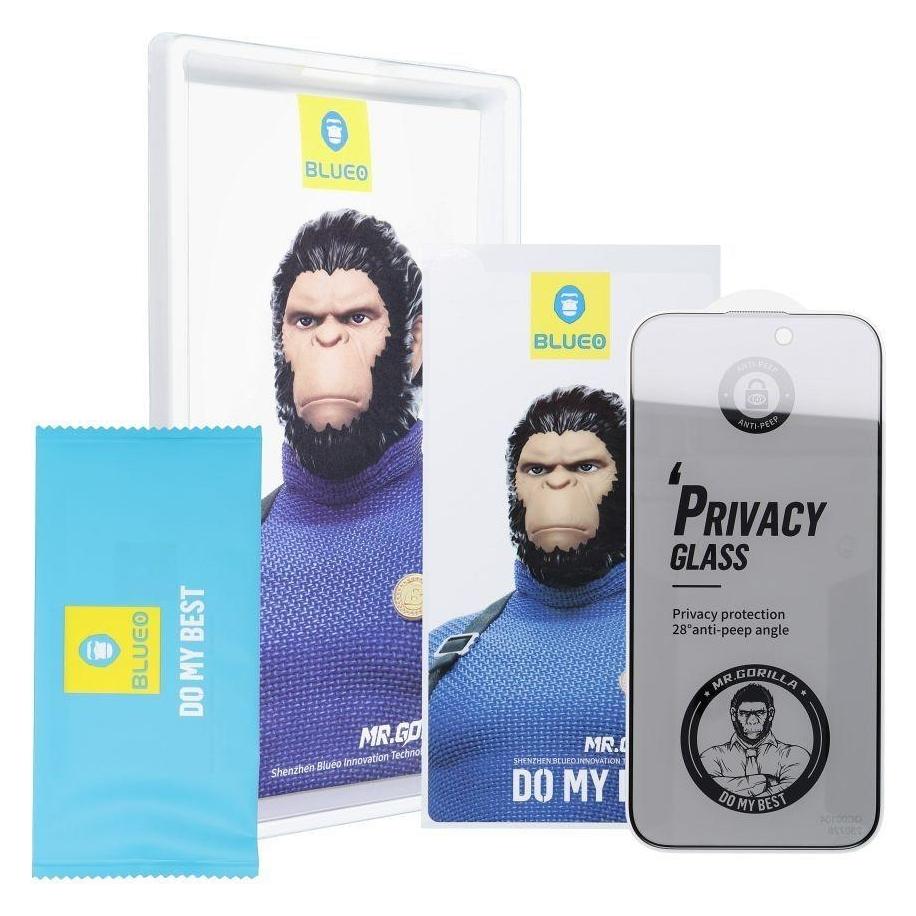 BlueO Other 5D Mr. Monkey Glass - for Samsung Galaxy S24 black (Strong Privacy) (Samsung Galaxy S24) (47795476)