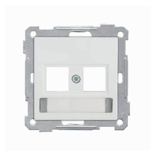 Mutlusan Candela Modul Telefon Datenbuchse mit Beschriftung Weiss (31529126)