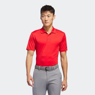 Poloshirt ADIDAS PERFORMANCE "CORE ADIDAS PERFORMANCE PRIMEGREEN", Herren, Gr. M, rot (collegiate rot), Obermaterial: 100% Polyester, Shirts
