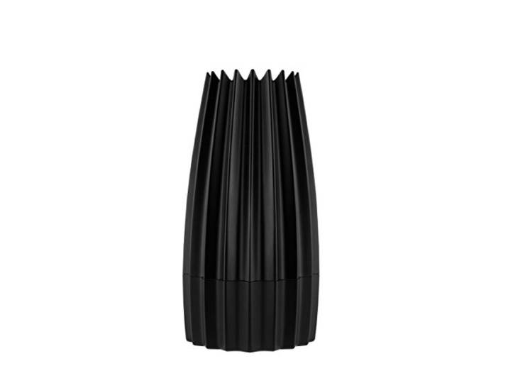 Alessi Grind WAL03 B - Design-Salzmühle aus Aluminiumguss, Schwarz Salzmühle, entworfen von William Alsop, für Salz, Pfeffer und Gewürze bei Tisch