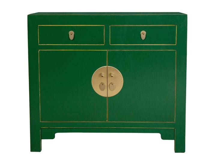 Fine Asianliving Armoire chinoise Jade Vert - Collection Oritique L90xP40xH80cm Armoire chinoise Armoire chinoise de mariage Meubles asiatiques