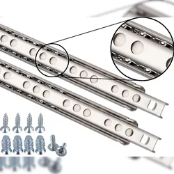 ID Dinkel 2 Schubladenschienen EDELSTAHL Teilauszug 214mm Teleskopschiene Kugelführung Schubladenauszug